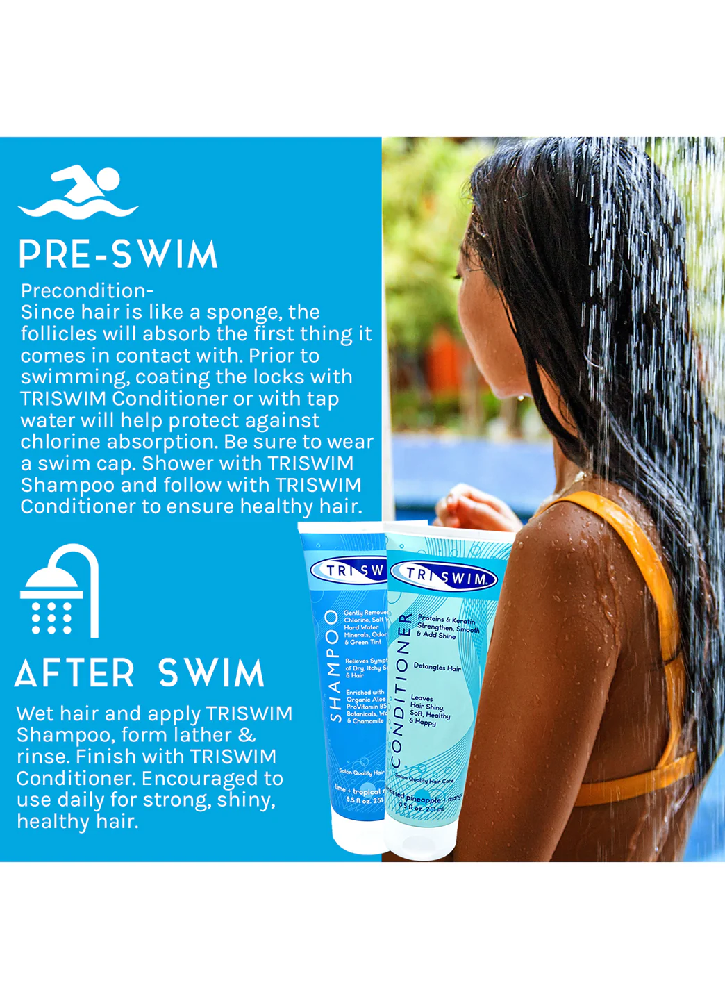 TRISWIM Chlorine Out Shampoo & Conditioner Set - Image 3