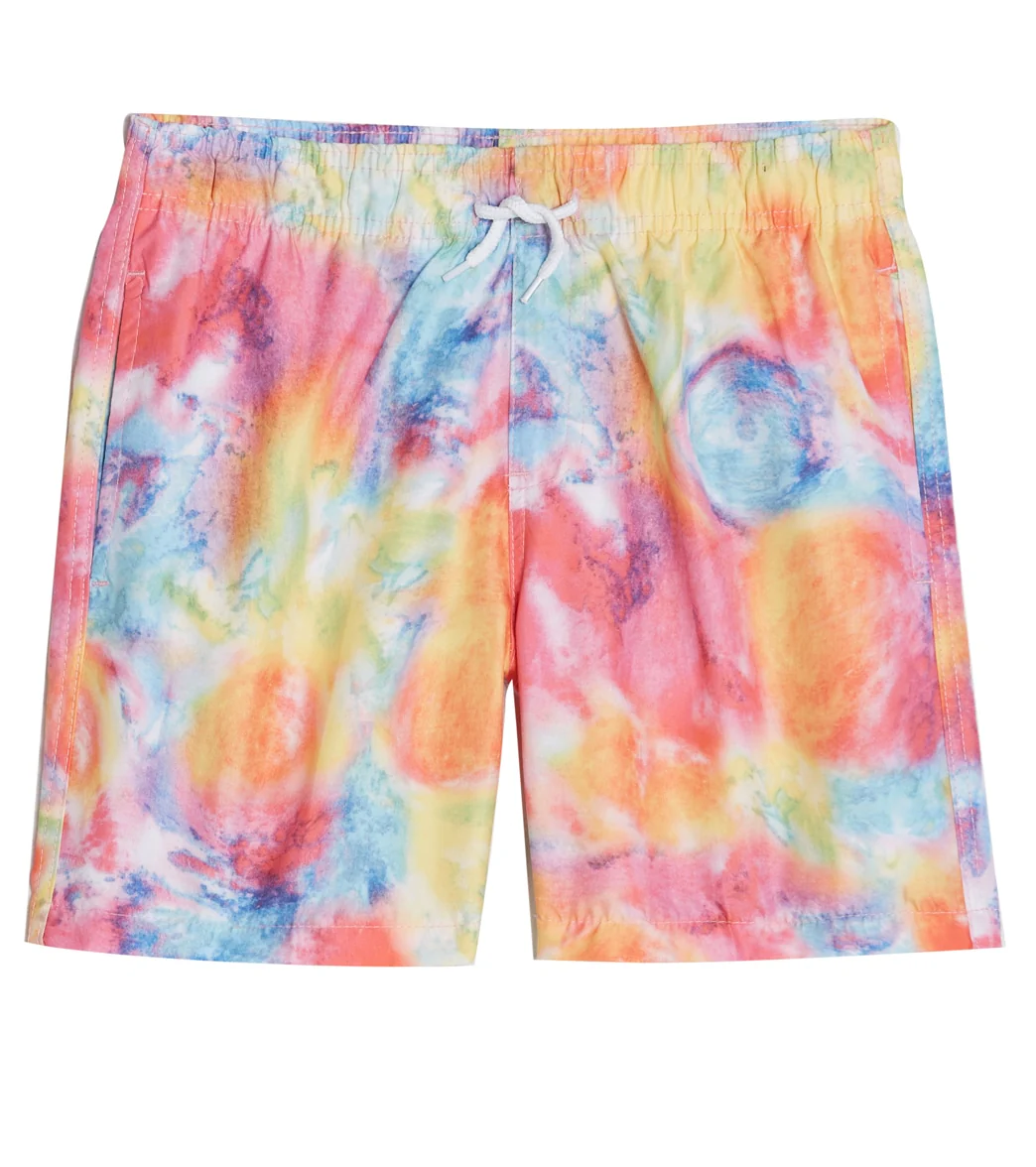 Trunks Surf & Swim Co. Boys' Bright Tie Dye Camp Shirt & Swim Trunks Set (Big Kid) - Image 5