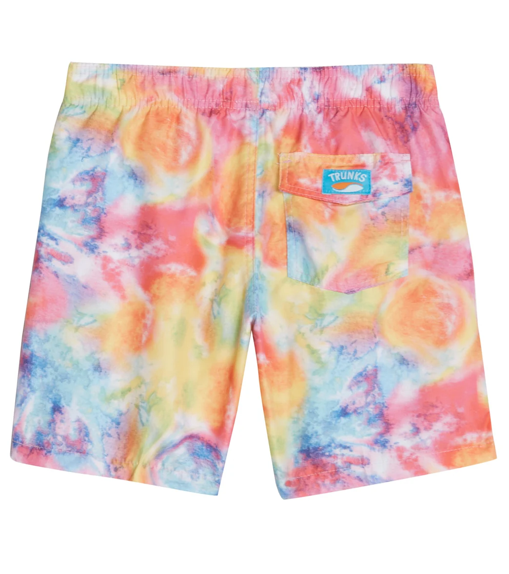 Trunks Surf & Swim Co. Boys' Bright Tie Dye Camp Shirt & Swim Trunks Set (Big Kid) - Image 6
