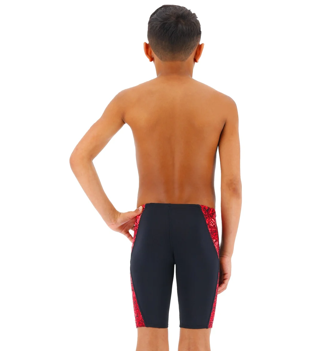 TYR Boys' Nebulous Blade Splice Jammer Swimsuit - Image 12
