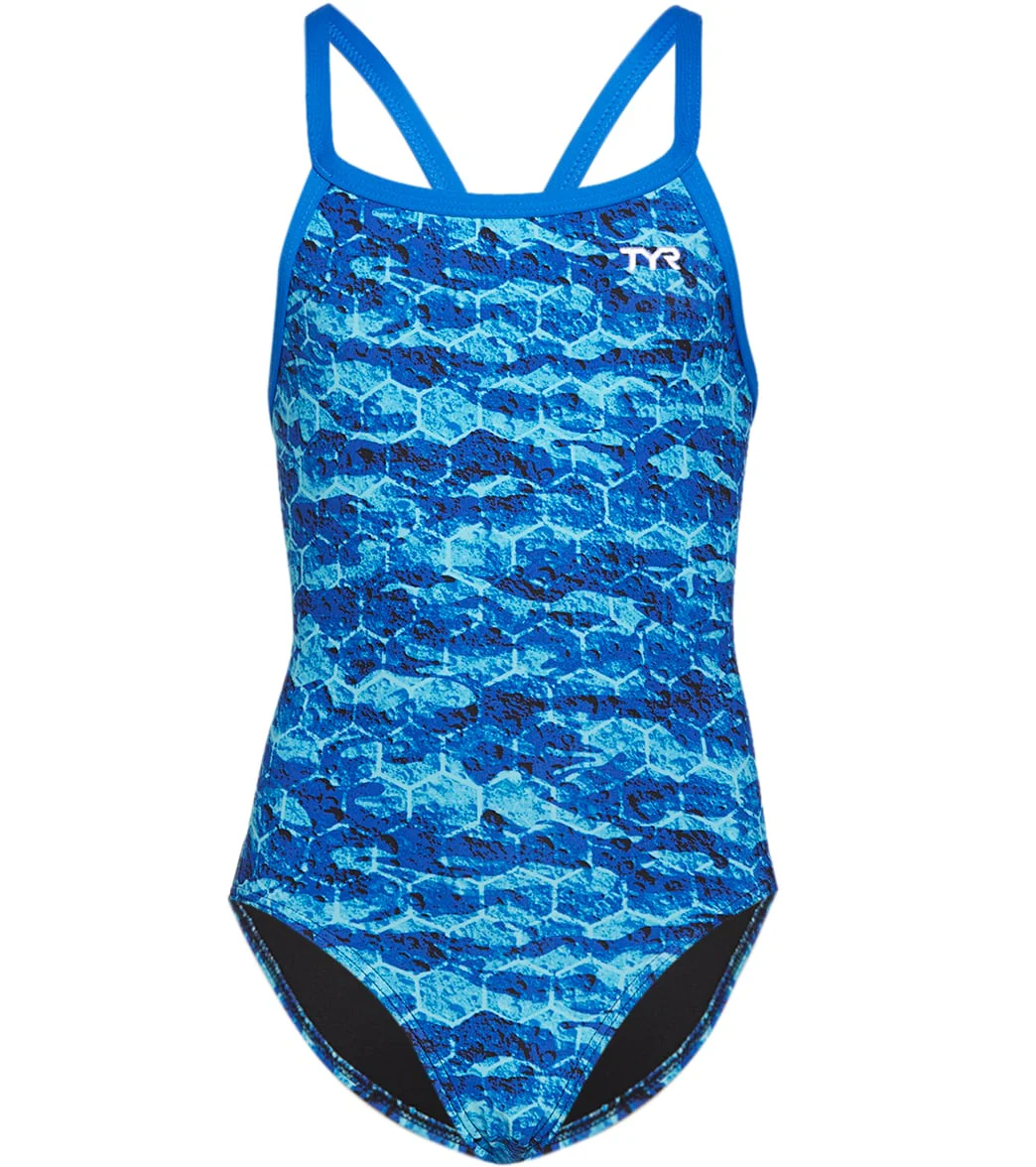 TYR Girls' Agran Diamondfit One Piece Swimsuit - Image 15
