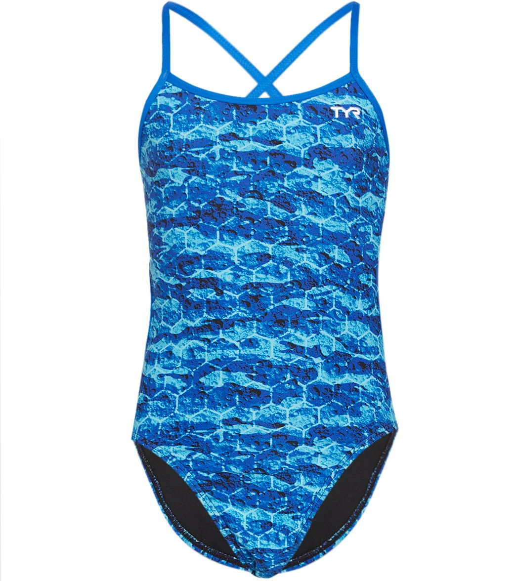 TYR Girls' Agran Trinityfit One Piece Swimsuit - Image 13