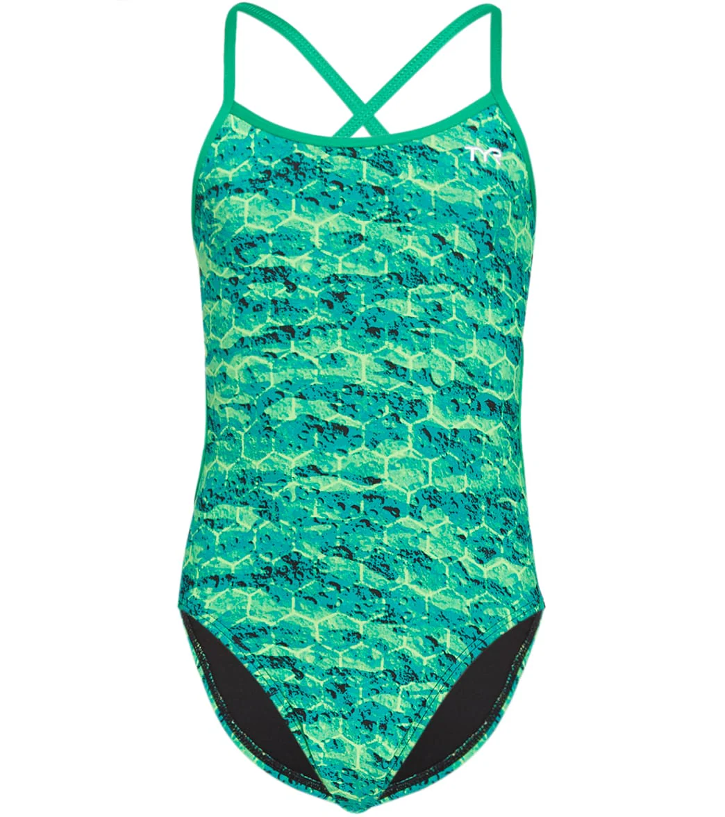 TYR Girls' Agran Trinityfit One Piece Swimsuit - Image 21