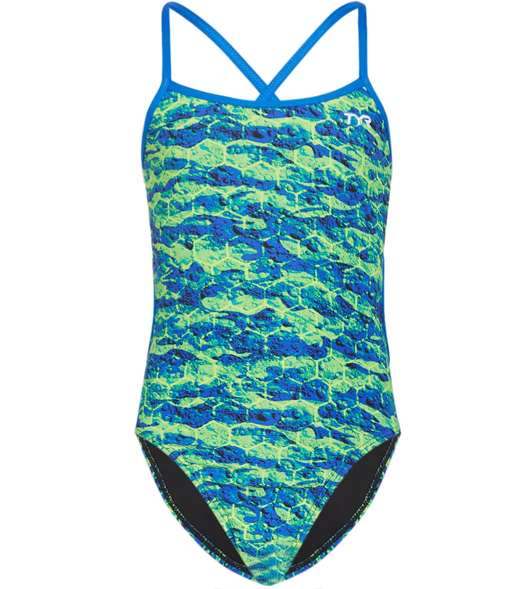TYR Girls' Agran Trinityfit One Piece Swimsuit - Image 4
