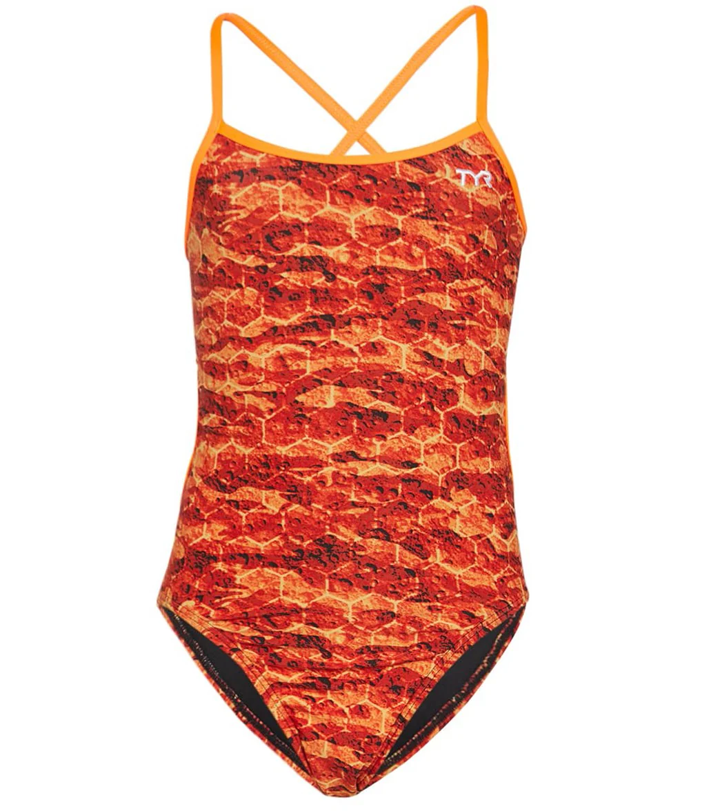 TYR Girls' Agran Trinityfit One Piece Swimsuit - Image 8