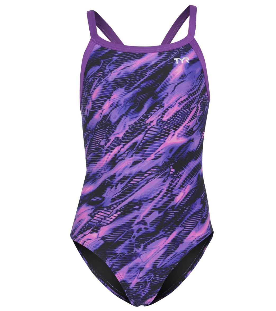 TYR Girls' Cadence Diamondfit One Piece Swimsuit - Image 8