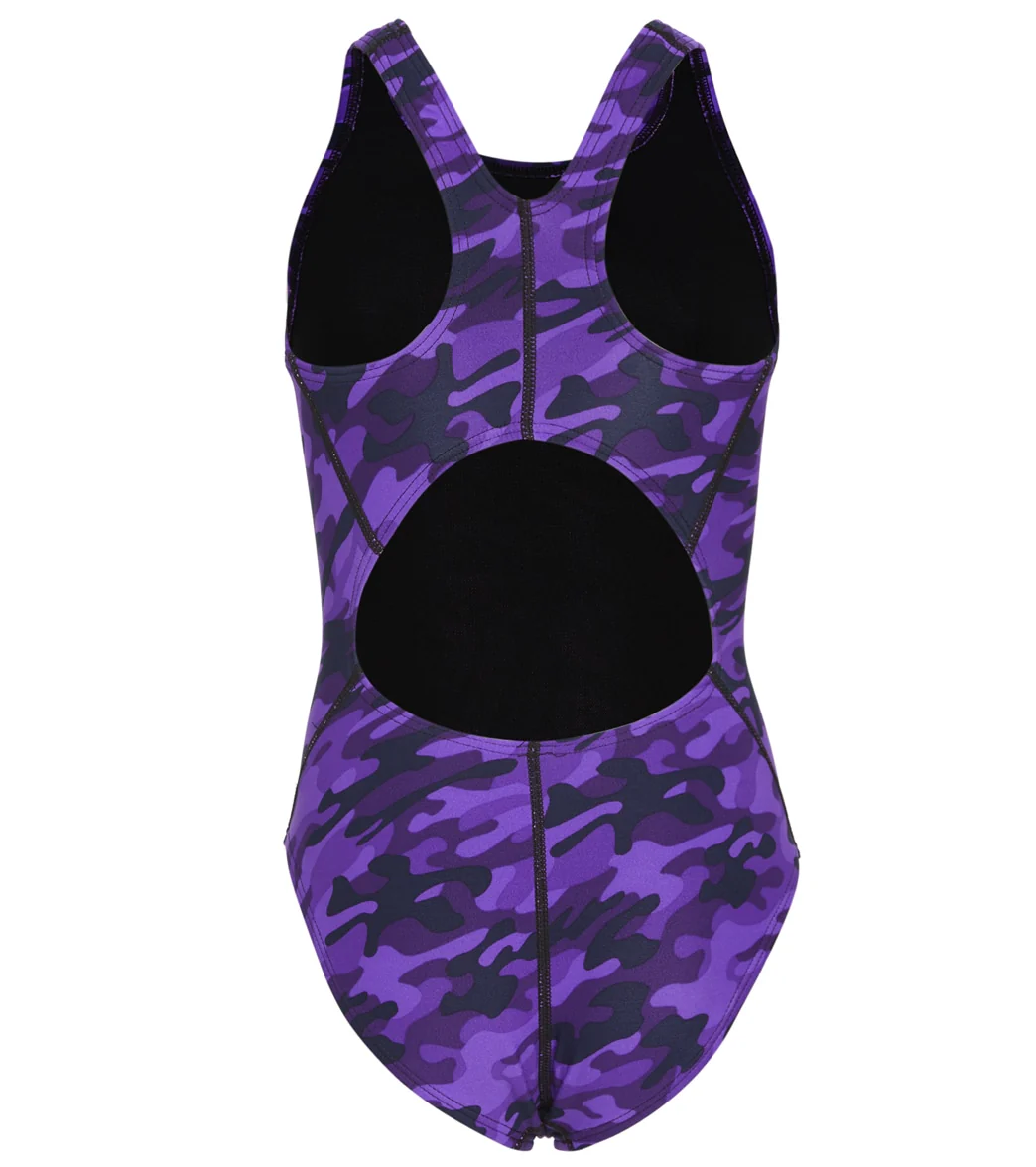 TYR Girls' Camo Maxfit One Piece Swimsuit - Image 2