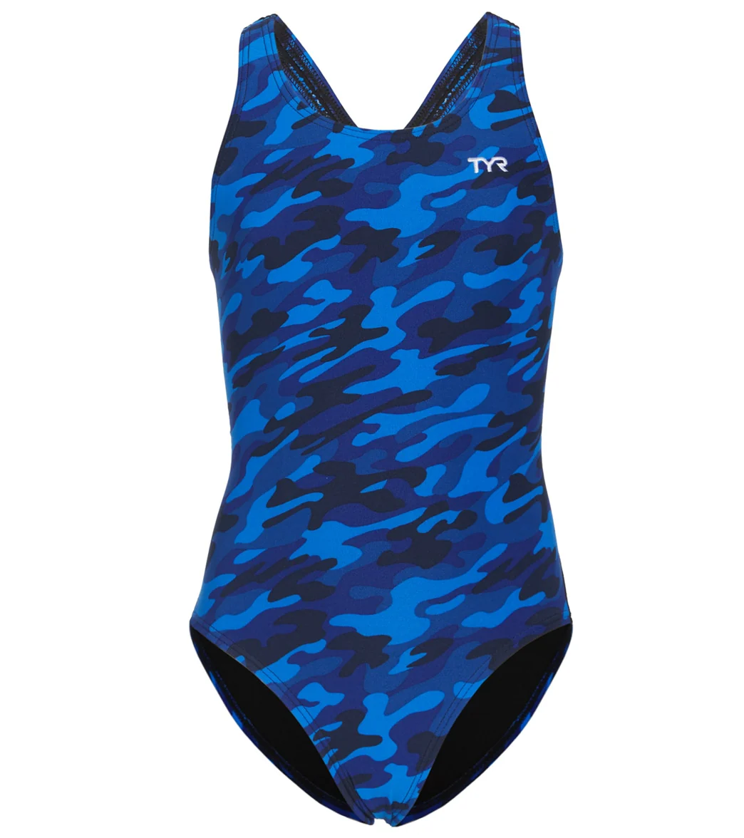 TYR Girls' Camo Maxfit One Piece Swimsuit - Image 9