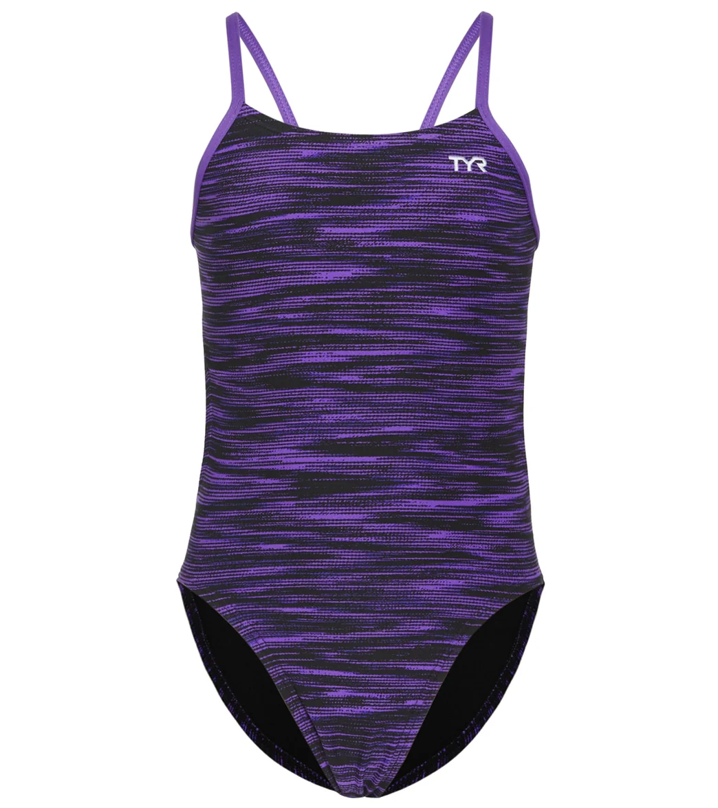TYR Girls' Fizzy Cutoutfit One Piece Swimsuit - Image 39