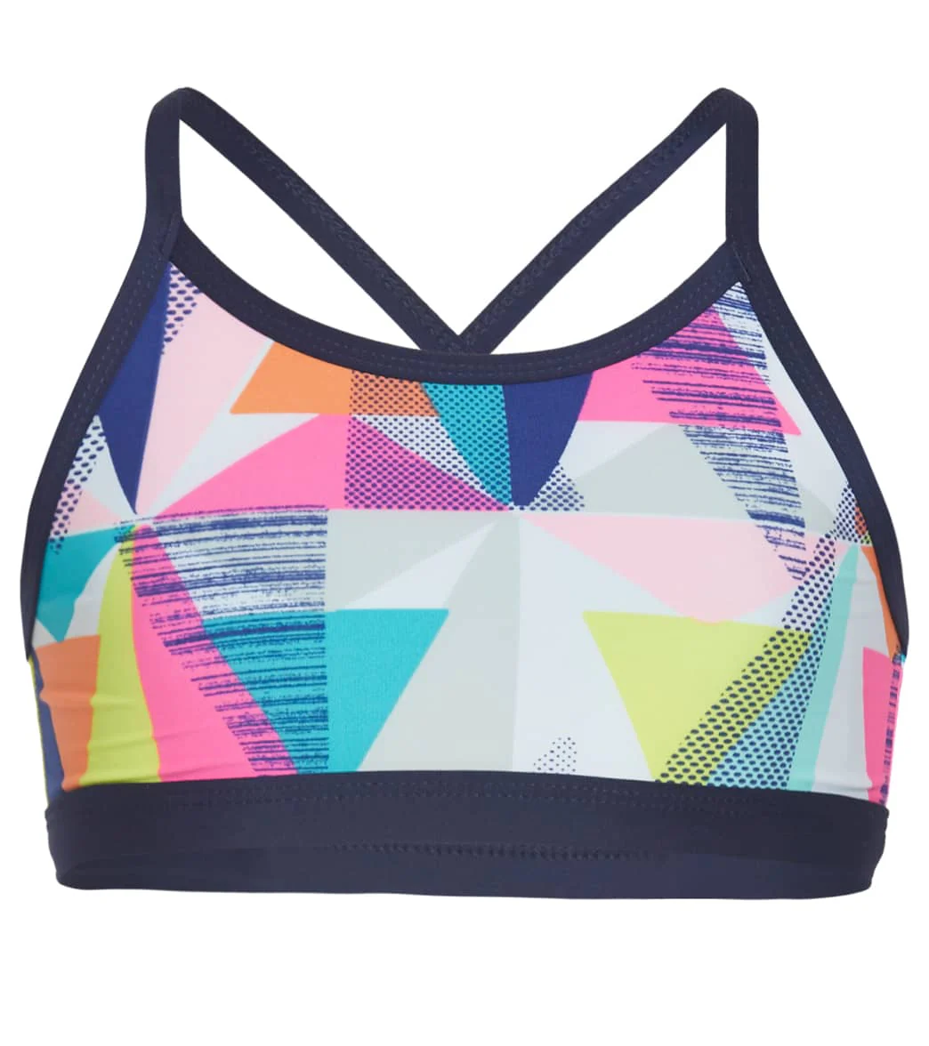 TYR Girls' Jigsaw Trinity Bikini Top (Little Kid, Big Kid) - Image 4