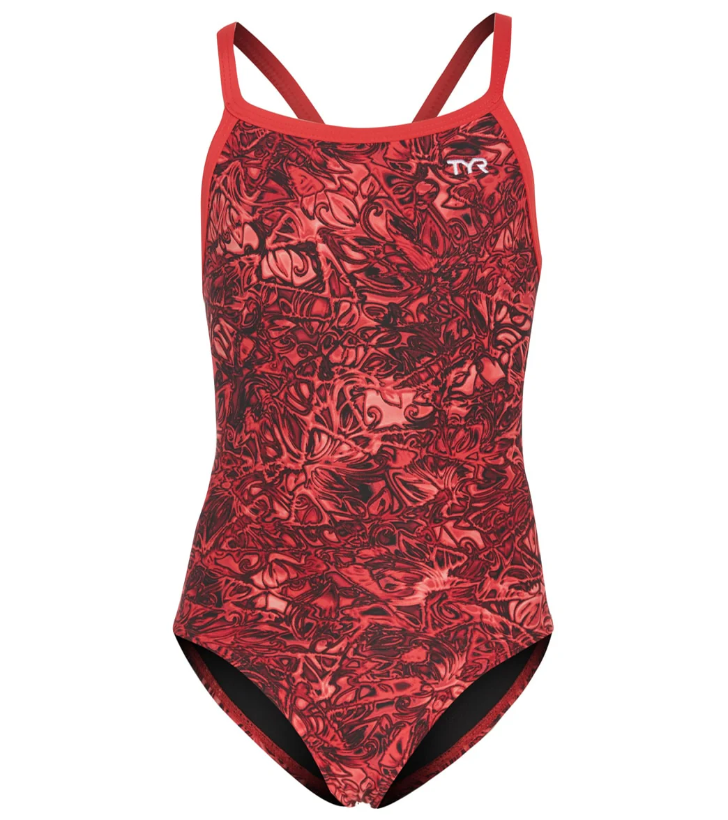 TYR Girls' Nebulous Diamondfit One Piece Swimsuit - Image 7