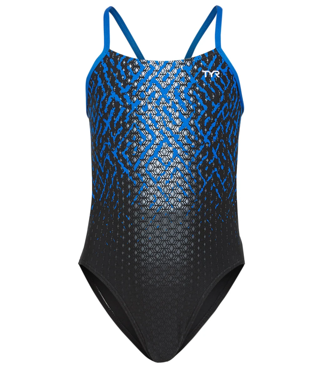 TYR Girls' Odyssey Cutoutfit One Piece Swimsuit - Image 16