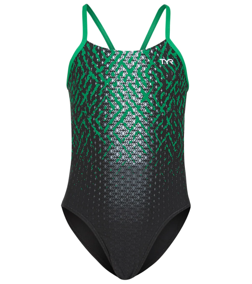 TYR Girls' Odyssey Cutoutfit One Piece Swimsuit - Image 20