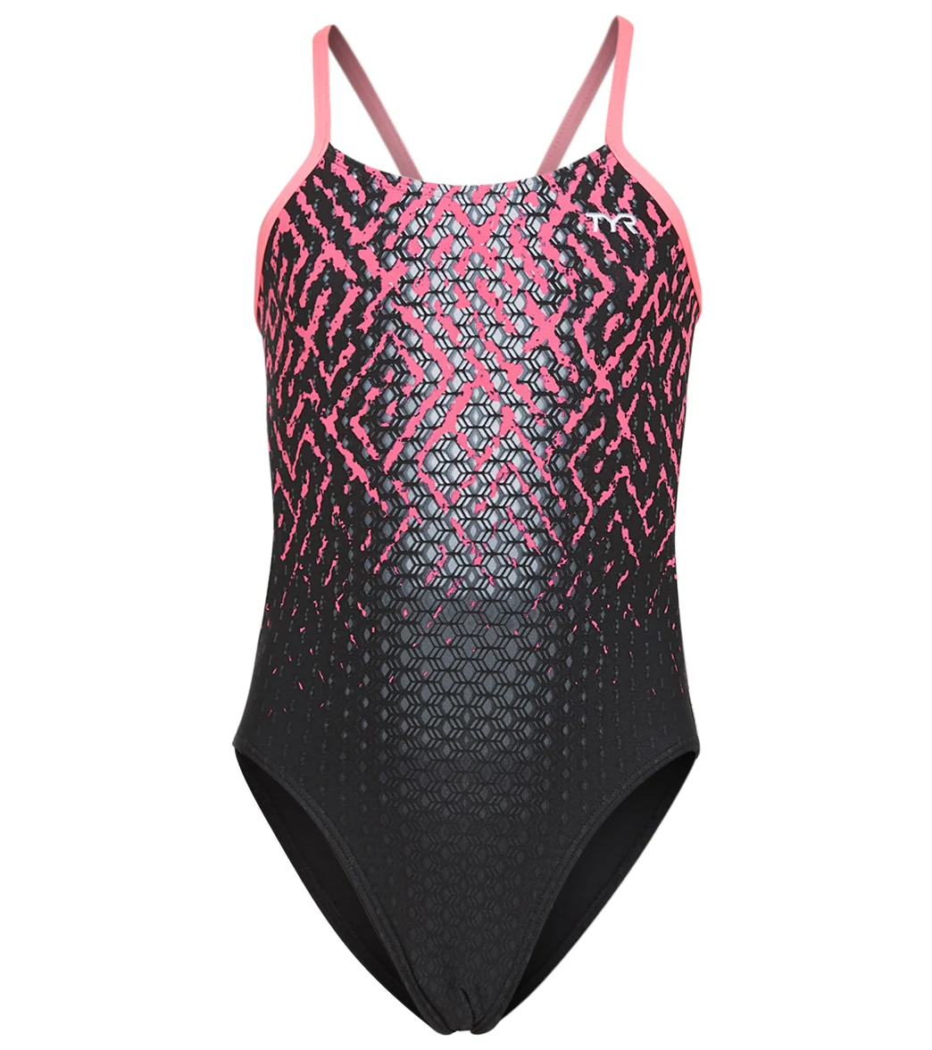 TYR Girls' Odyssey Cutoutfit One Piece Swimsuit - Image 5
