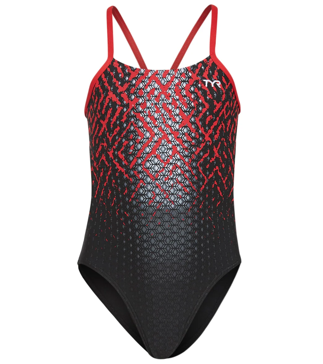 TYR Girls' Odyssey Cutoutfit One Piece Swimsuit - Image 9