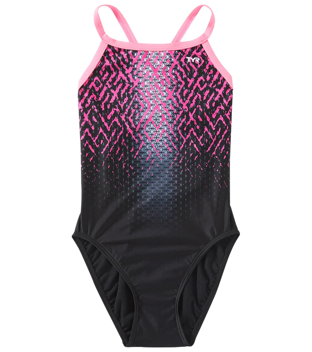 TYR Girls' Odyssey Diamondfit One Piece Swimsuit - Image 21