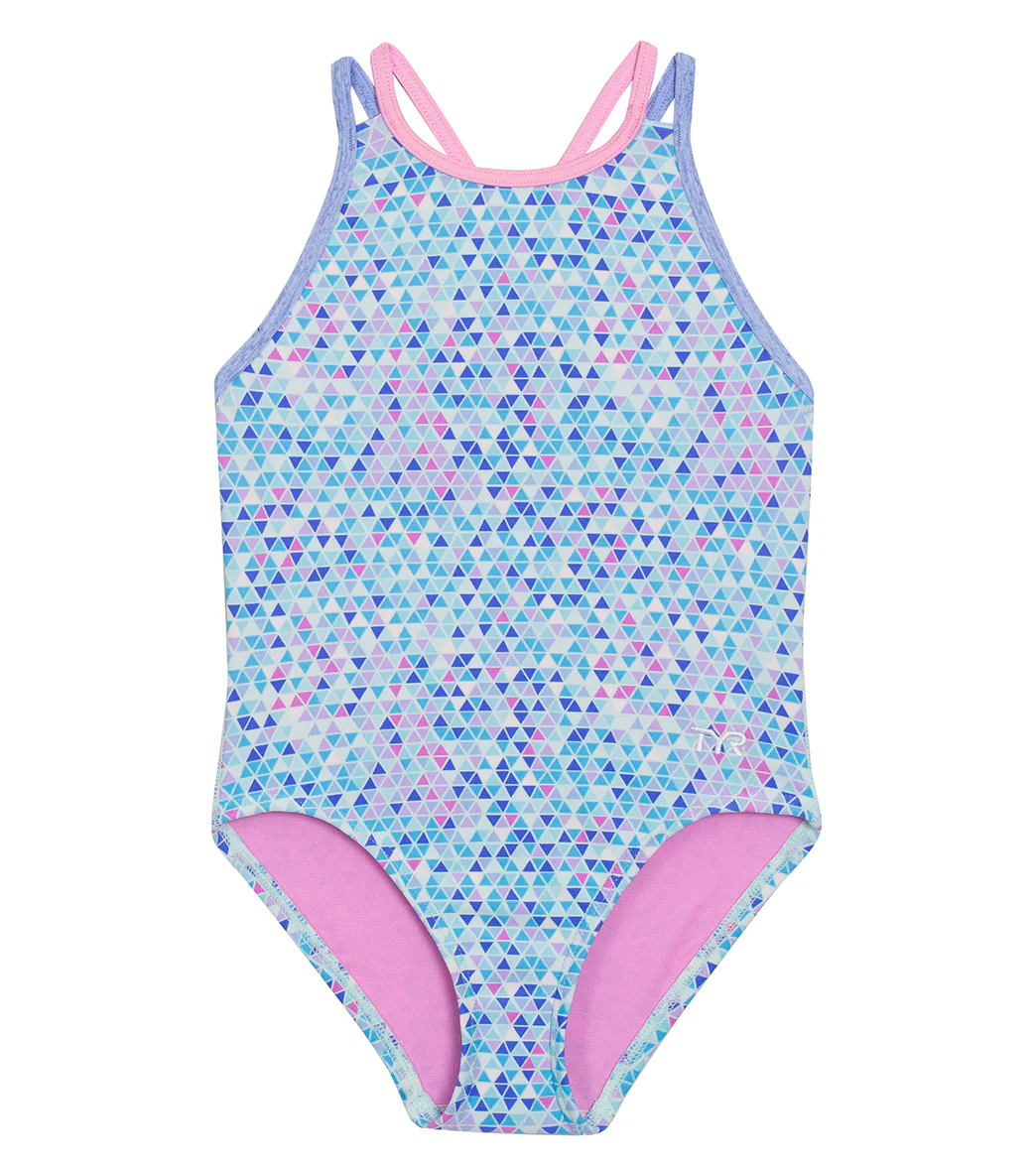 TYR Girls' Oliviafit Durafast Elite One Piece Swimsuit (Little Kid, Big Kid)