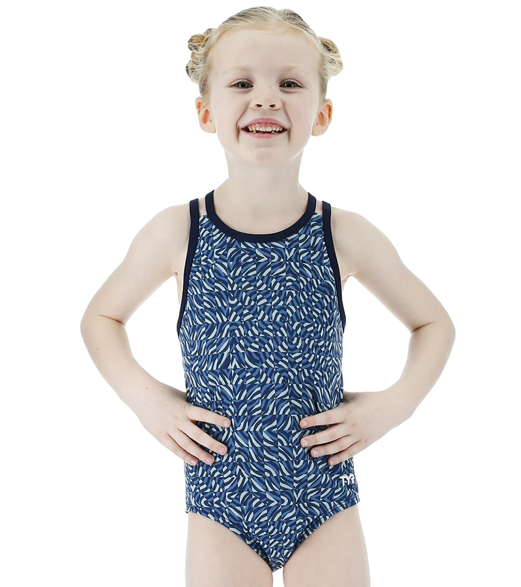 TYR Girls' Razzle Oliviafit One Piece Swimsuit (Toddler, Little Kid, Big Kid) - Image 6