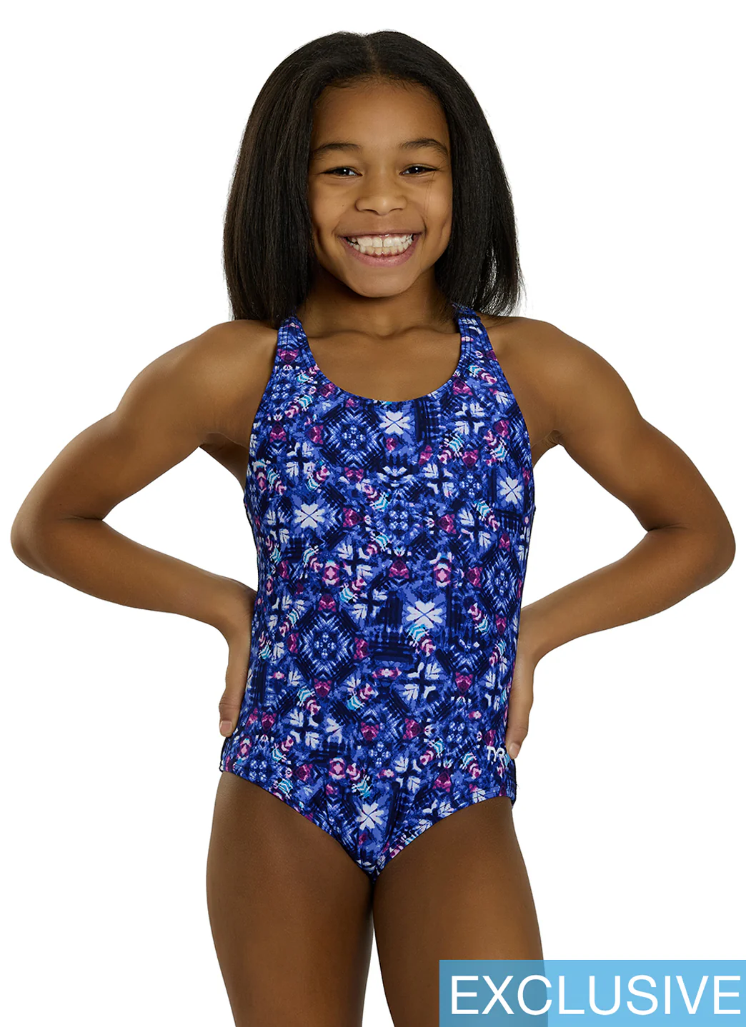 TYR Girls' Santa Cruise Durafast Elite Ella Maxfit One Piece Swimsuit (Little Kid, Big Kid) - Image 2
