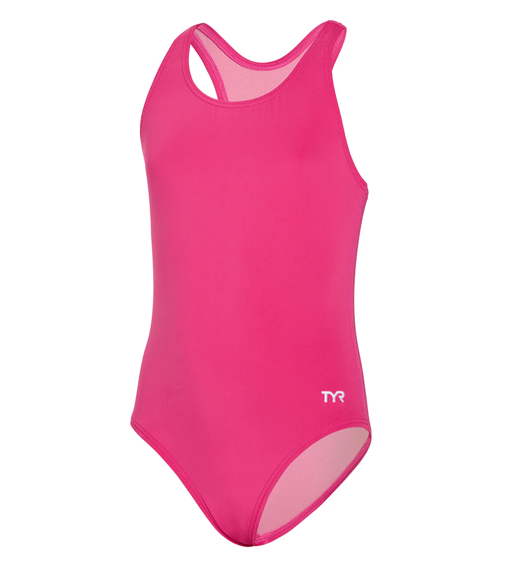 TYR Girls' Solid Durafast Elite Ella Maxfit One Piece Swimsuit (Little Kid, Big Kid) - Image 12