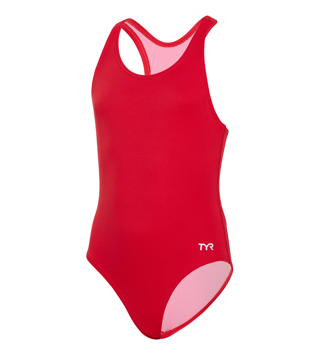 TYR Girls' Solid Durafast Elite Ella Maxfit One Piece Swimsuit (Little Kid, Big Kid) - Image 13