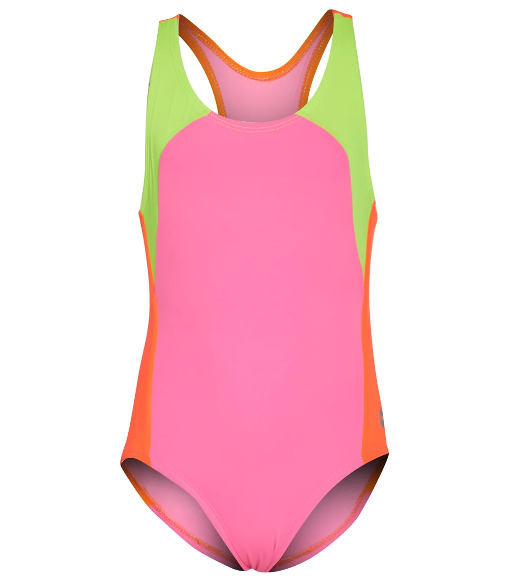 TYR Girls' Solid Splice Maxfit One Piece Swimsuit (Little Kid, Big Kid) - Image 9