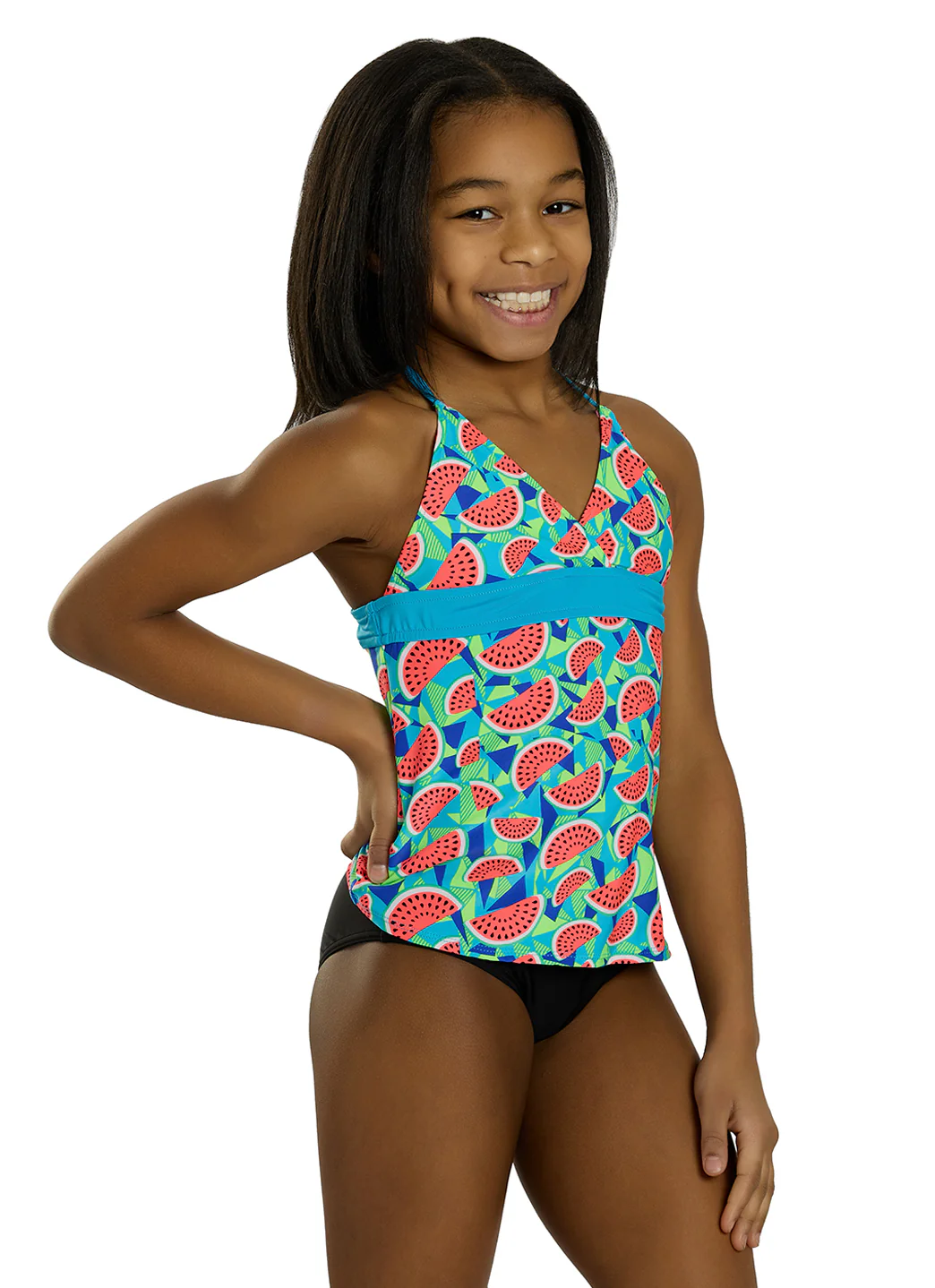 TYR Girls' Tutti Frutti Claire Tankini Top (Little Kid, Big Kid) - Image 3