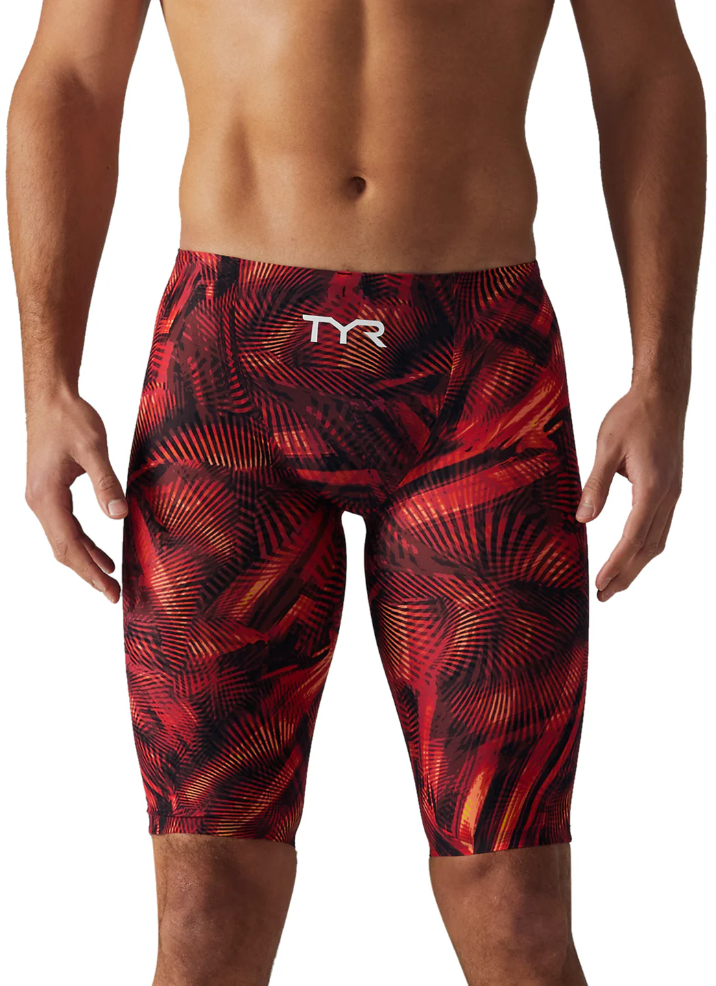 TYR Men's Avictor 2.0 Helux High Waist Jammer Tech Suit Swimsuit - Image 18