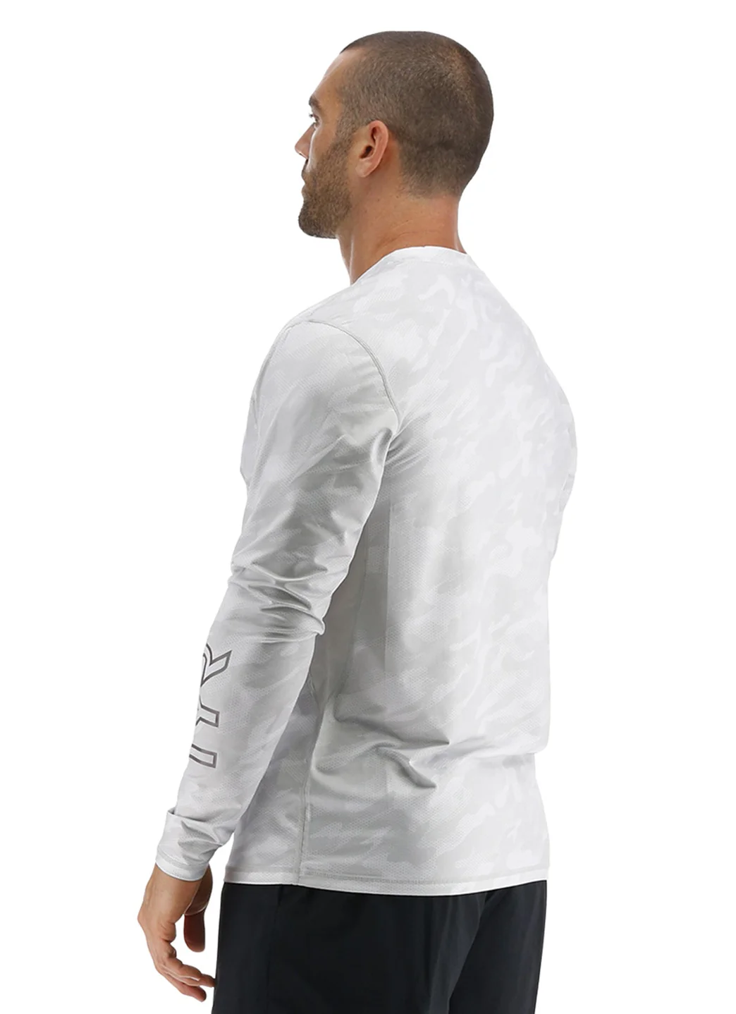 TYR Men's Camohex SunDefense Long Sleeve Vented UPF 50+ Swim Shirt - Image 6