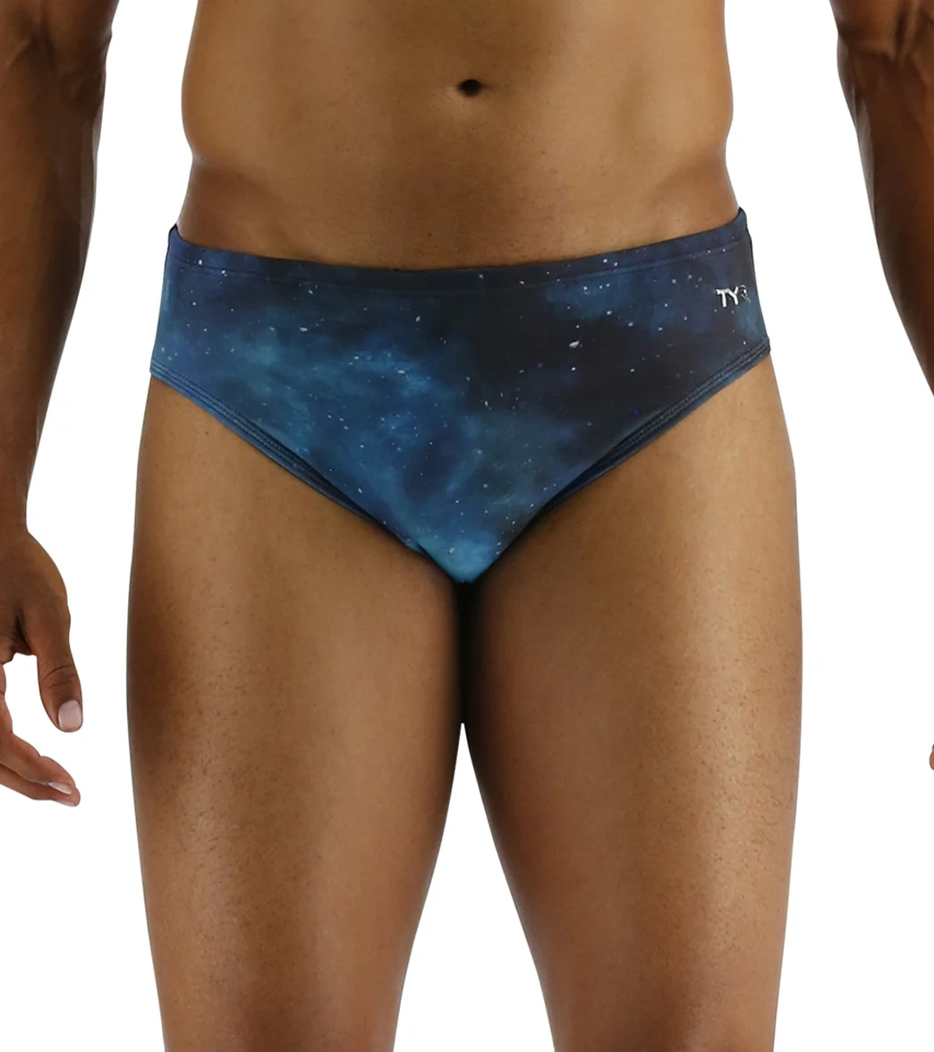 TYR Men's Cosmic Night Racer Brief Swimsuit - Image 3