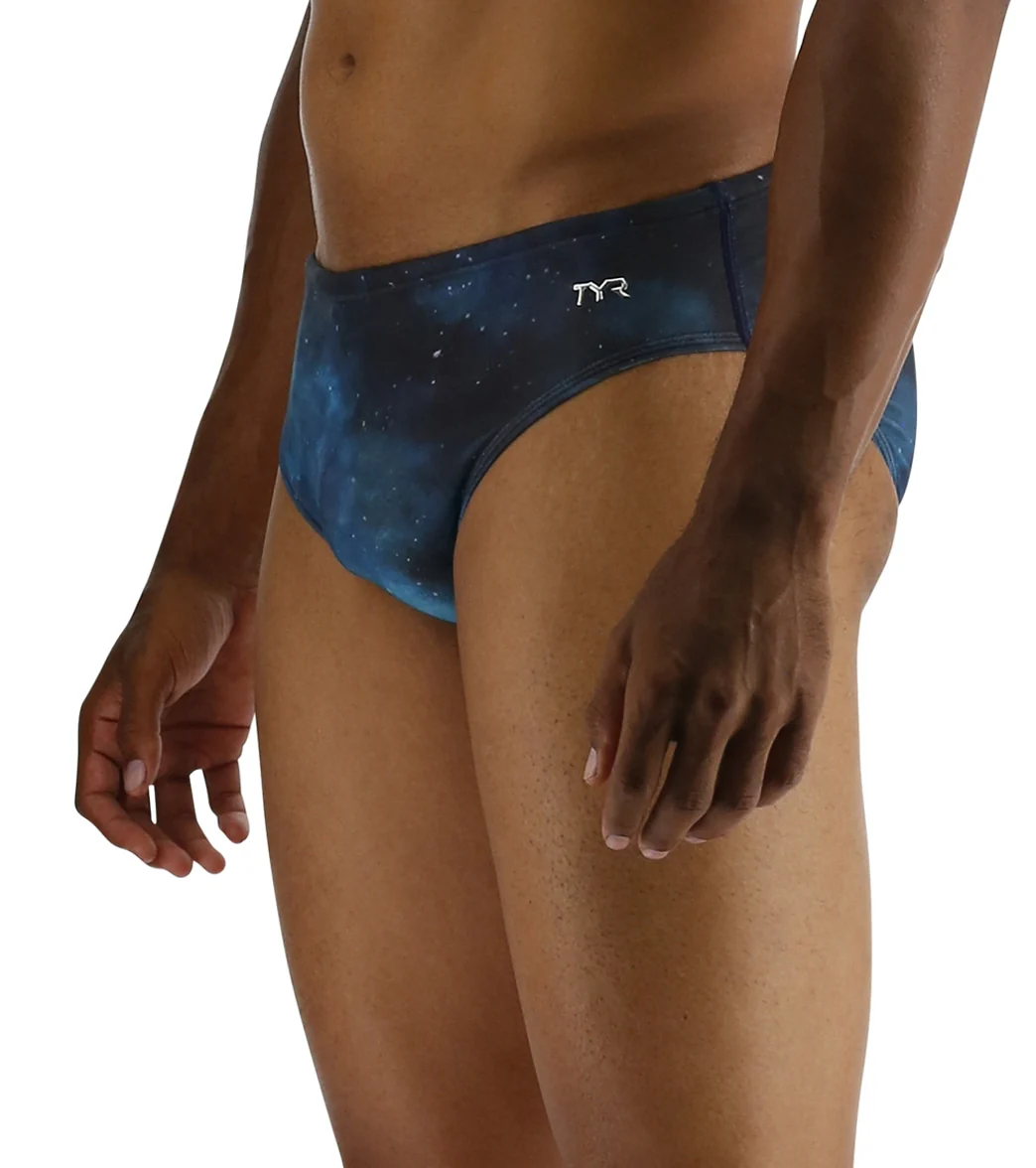 TYR Men's Cosmic Night Racer Brief Swimsuit - Image 4