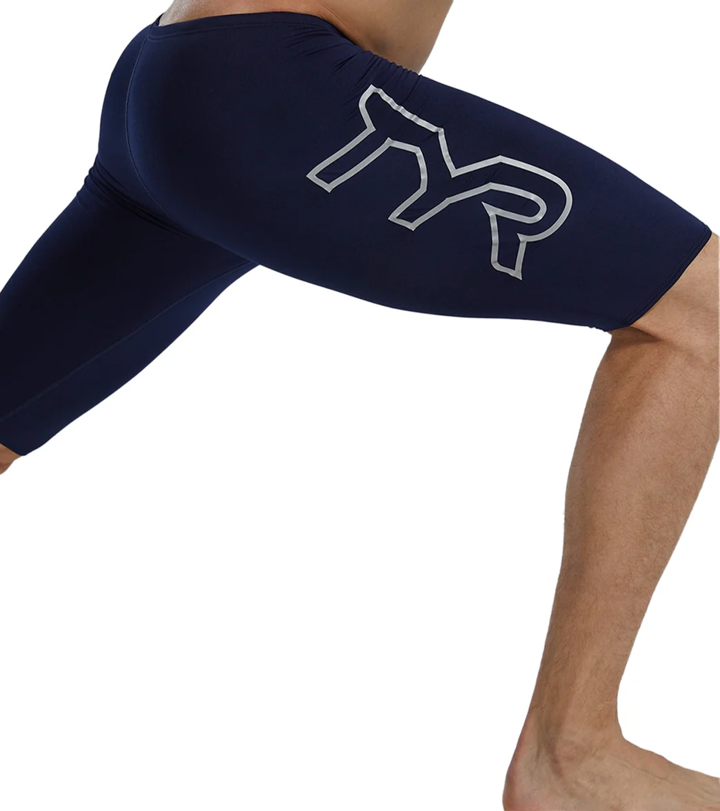 TYR Men's Durafast Elite Large Logo Jammer Swimsuit - Image 7