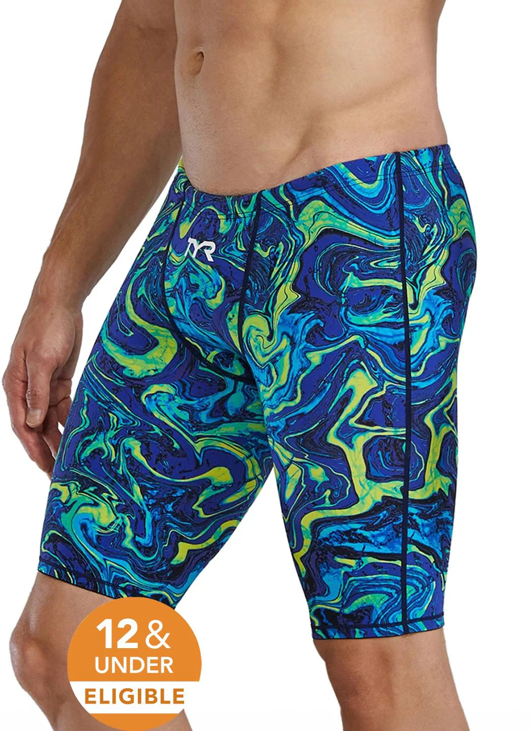 TYR Men's Hyperblitz Thresher Jammer Tech Suit Swimsuit - Image 22