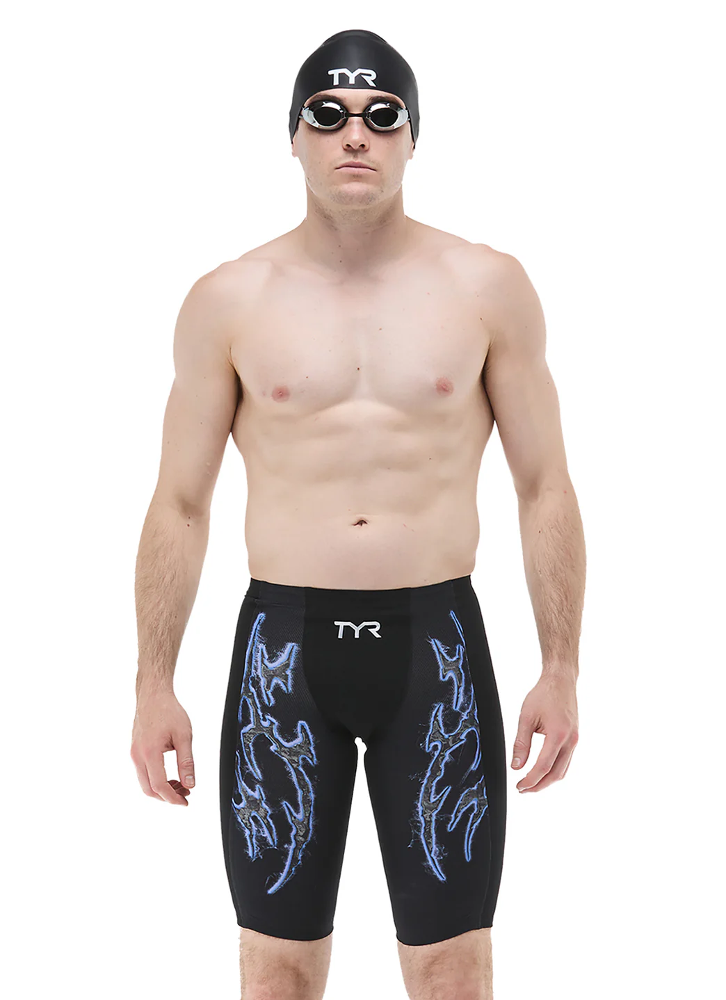TYR Men's Shockwave Cathedra High Waist Jammer Tech Suit Swimsuit - Image 2