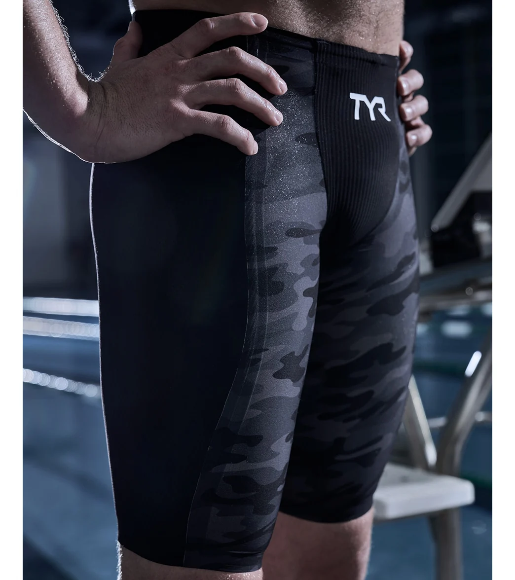 TYR Men's Shockwave High Waist Camo Jammer Tech Suit Swimsuit - Image 8