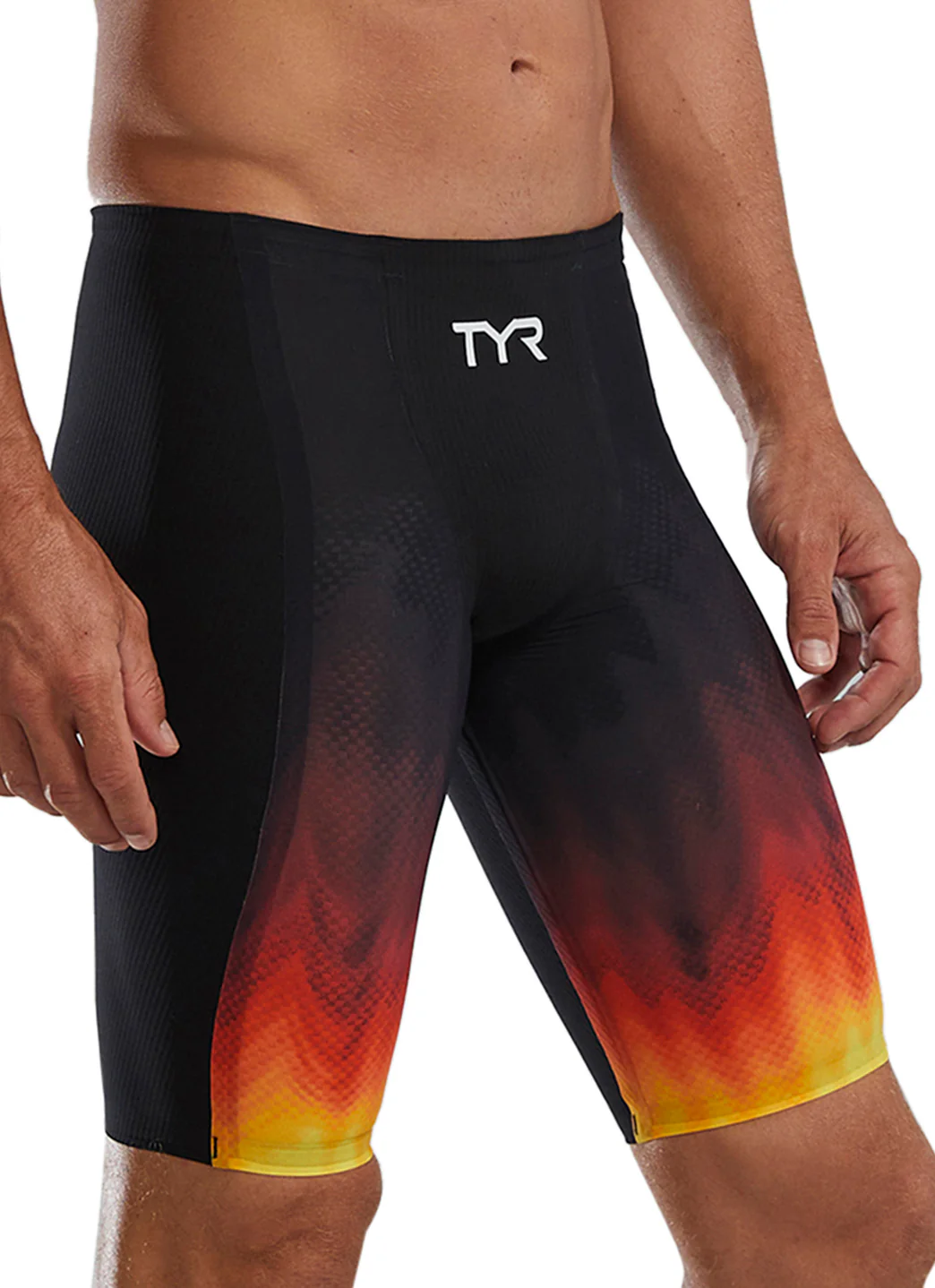 TYR Men's Shockwave High Waist Jammer Tech Suit Swimsuit - Image 3