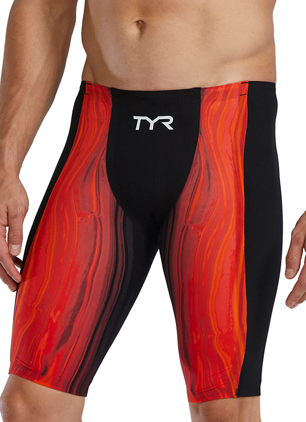 TYR Men's Shockwave Volconyx High Waist Jammer Tech Suit Swimsuit - Image 7