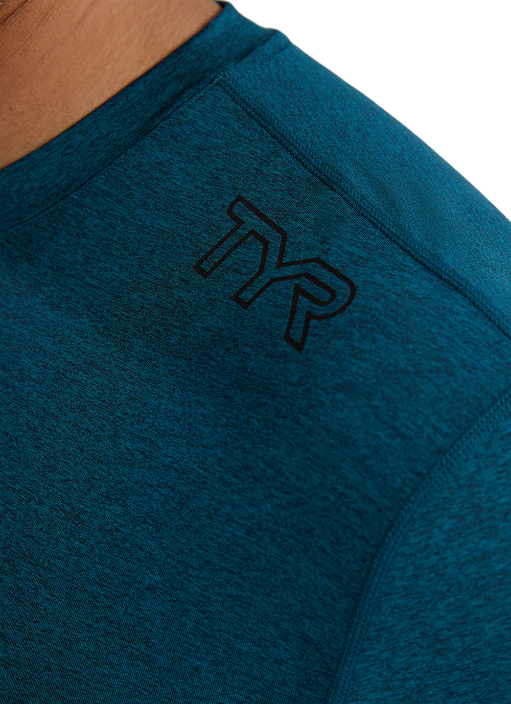 TYR Men's Solid SunDefense Long Sleeve UPF 50+ Swim Shirt - Image 5