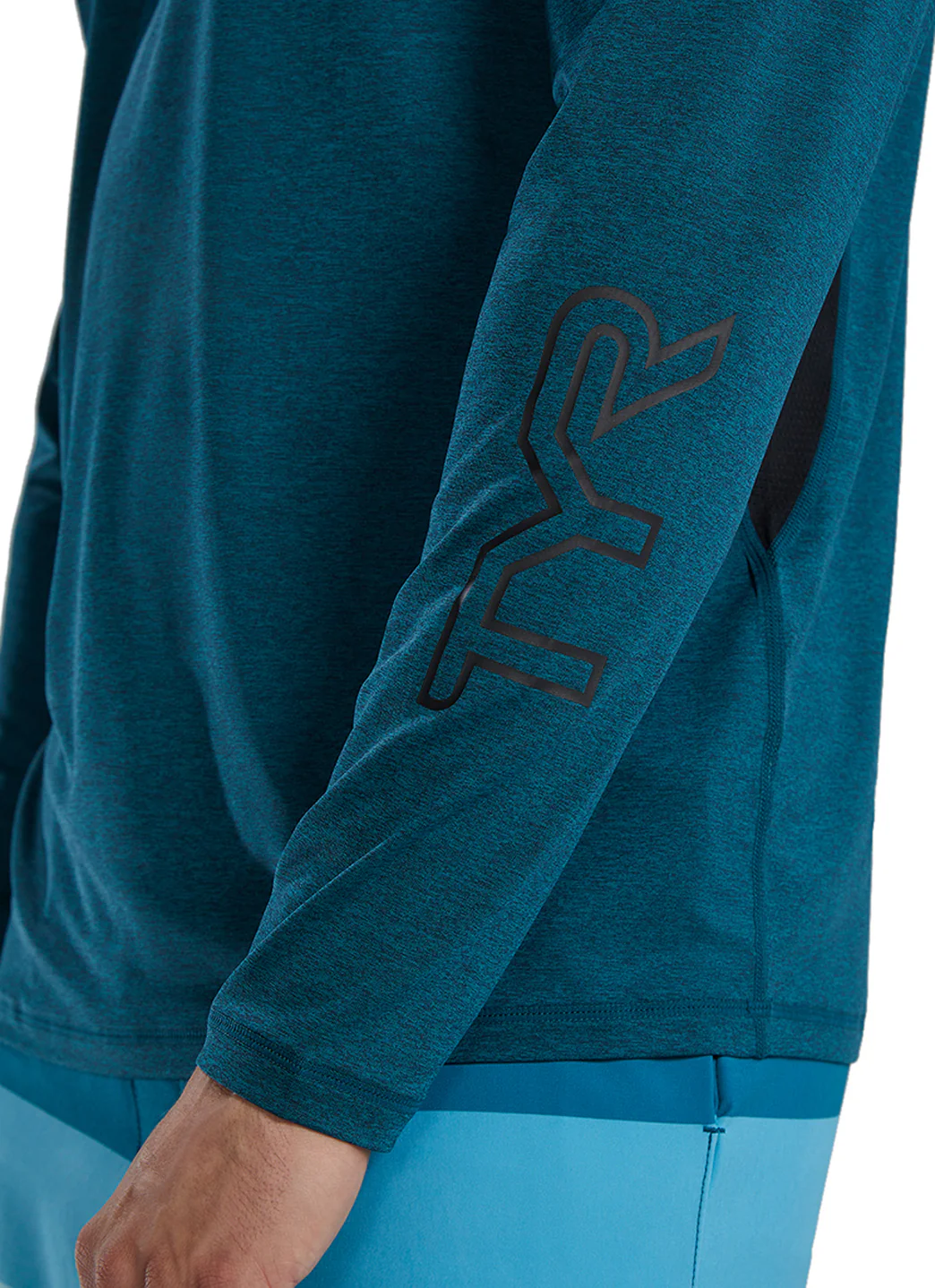 TYR Men's Solid SunDefense Long Sleeve UPF 50+ Swim Shirt - Image 8