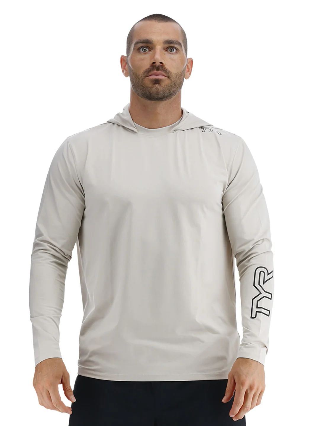 TYR Men's SunDefense Long Sleeve Hooded Swim Shirt - Image 19