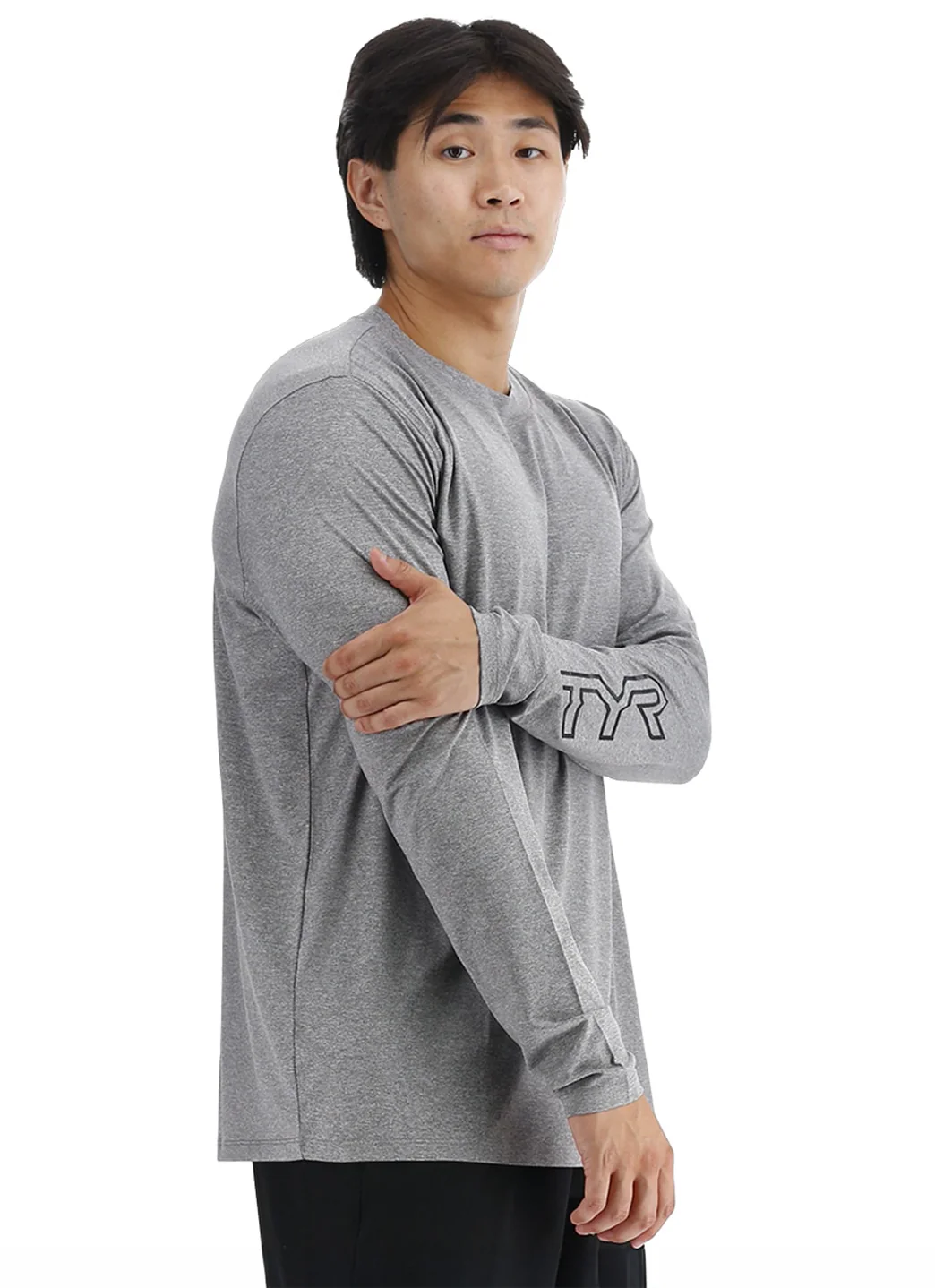 TYR Men's SunDefense Long Sleeve UPF 50+ Swim Shirt - Image 11