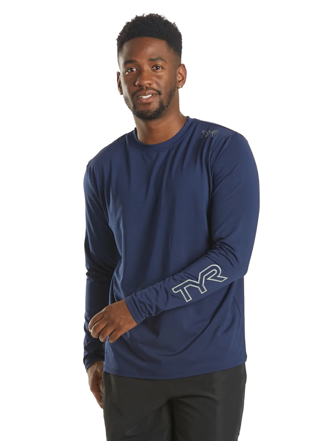 TYR Men's SunDefense Long Sleeve UPF 50+ Swim Shirt - Image 2