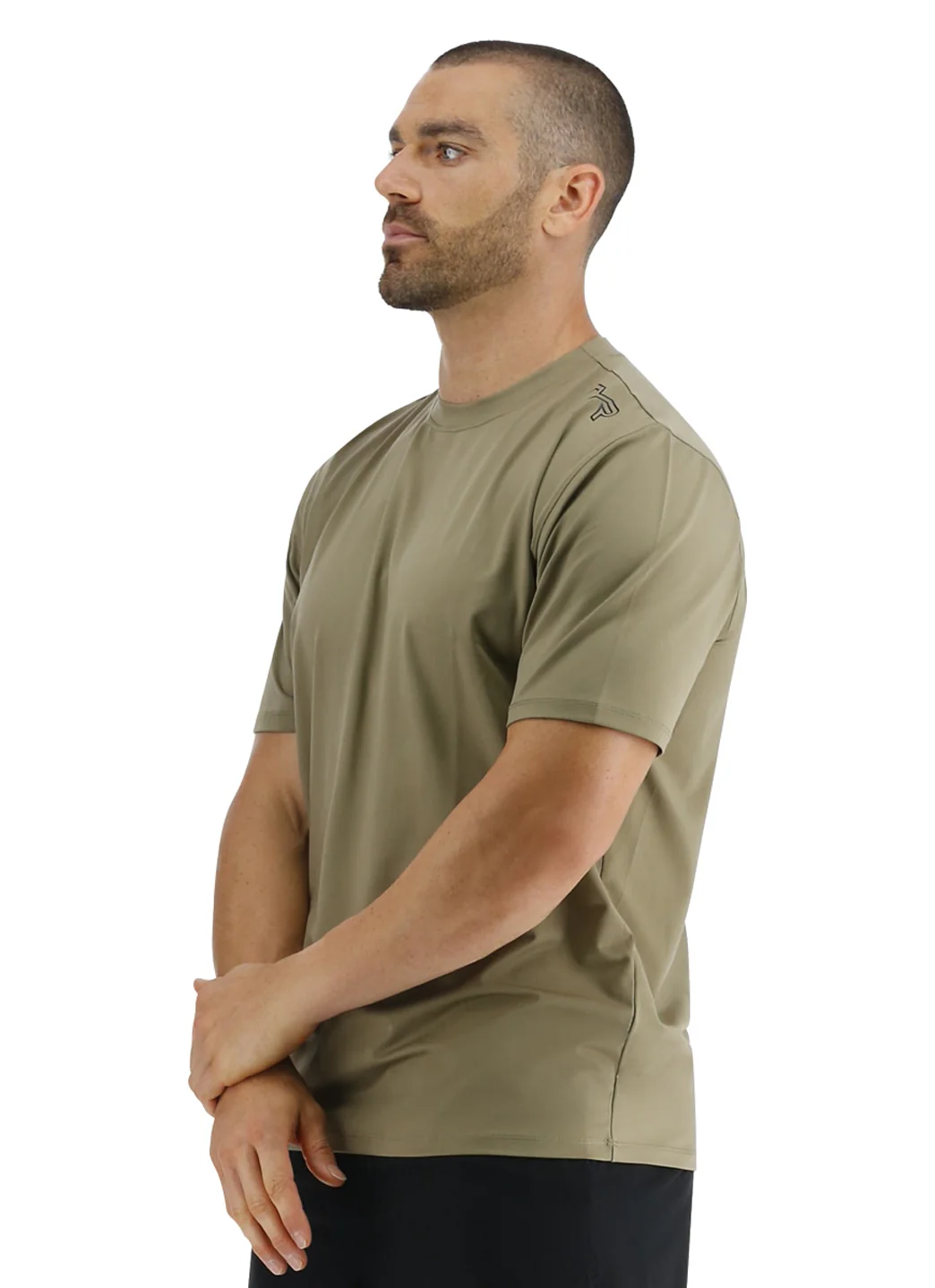 TYR Men's SunDefense Short Sleeve UPF 50+ Swim Shirt - Image 14