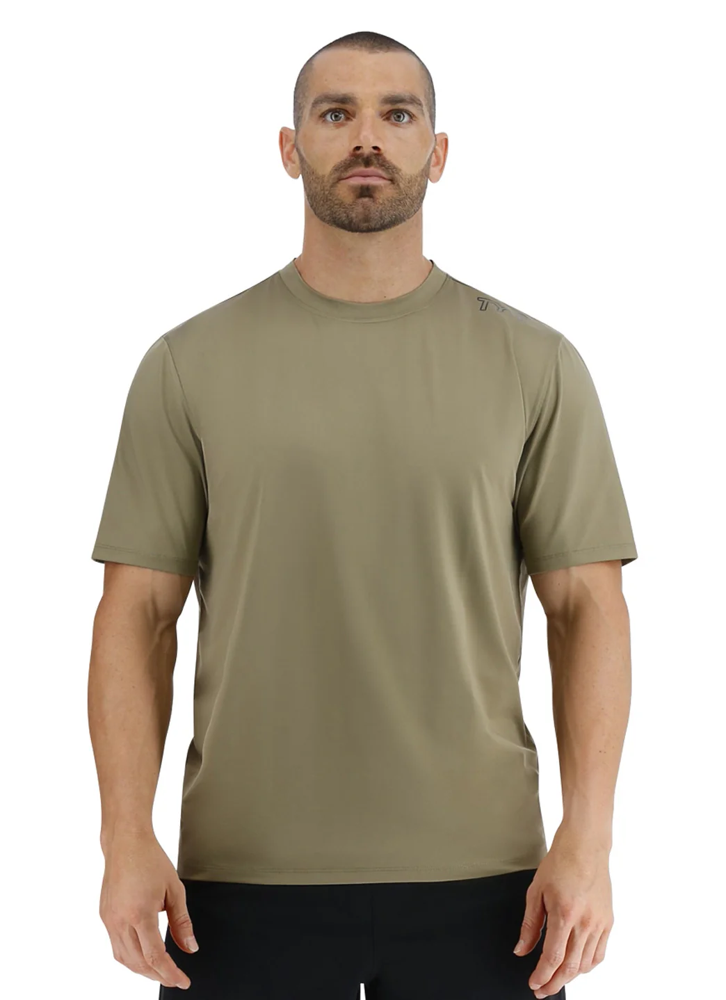 TYR Men's SunDefense Short Sleeve UPF 50+ Swim Shirt - Image 16