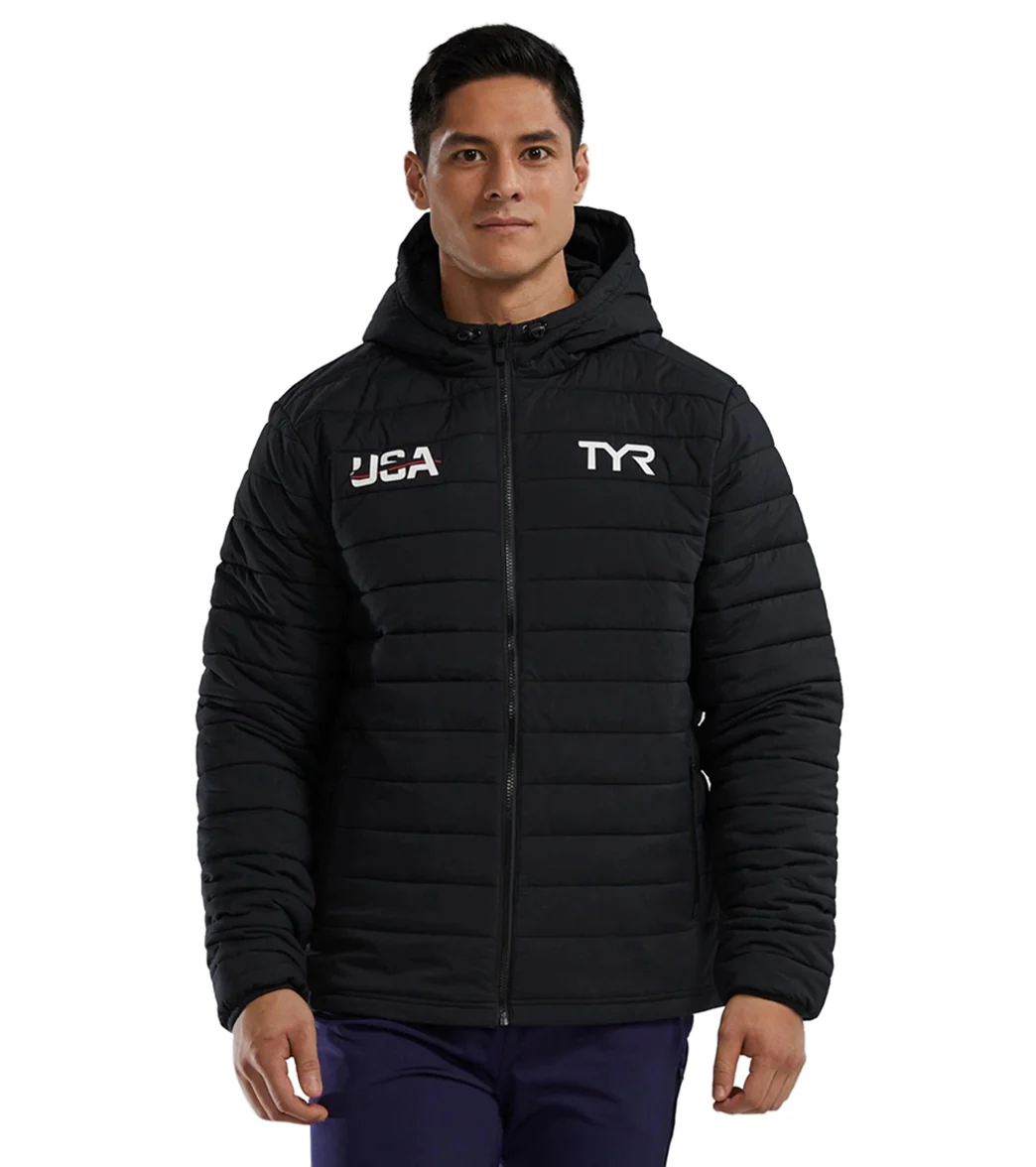 TYR Men's USA Hydrosphere Mission Puffer Jacket - Image 2