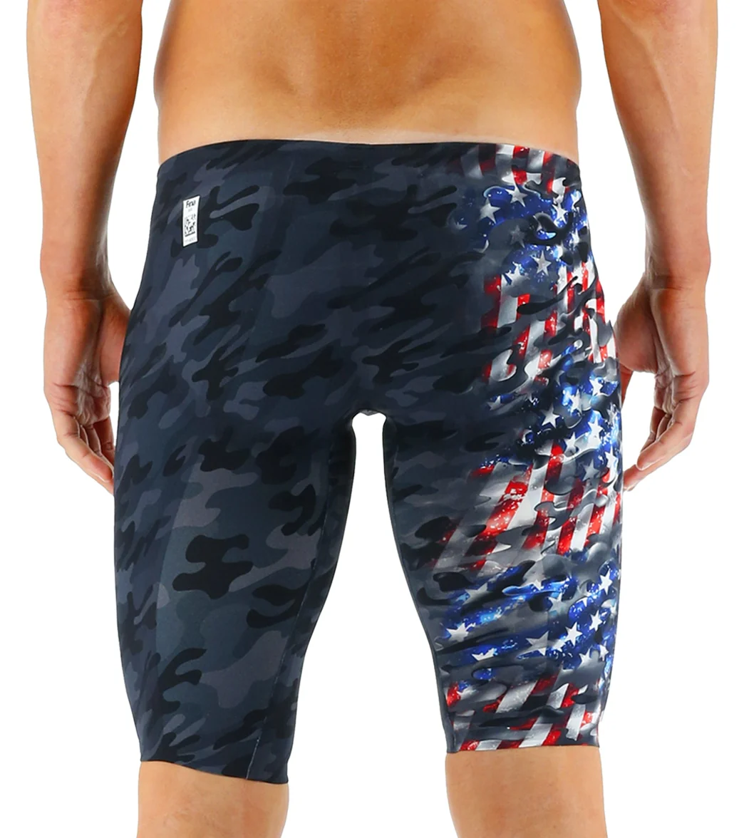 TYR Men's Venzo Camo USA Jammer Swimsuit - Image 3