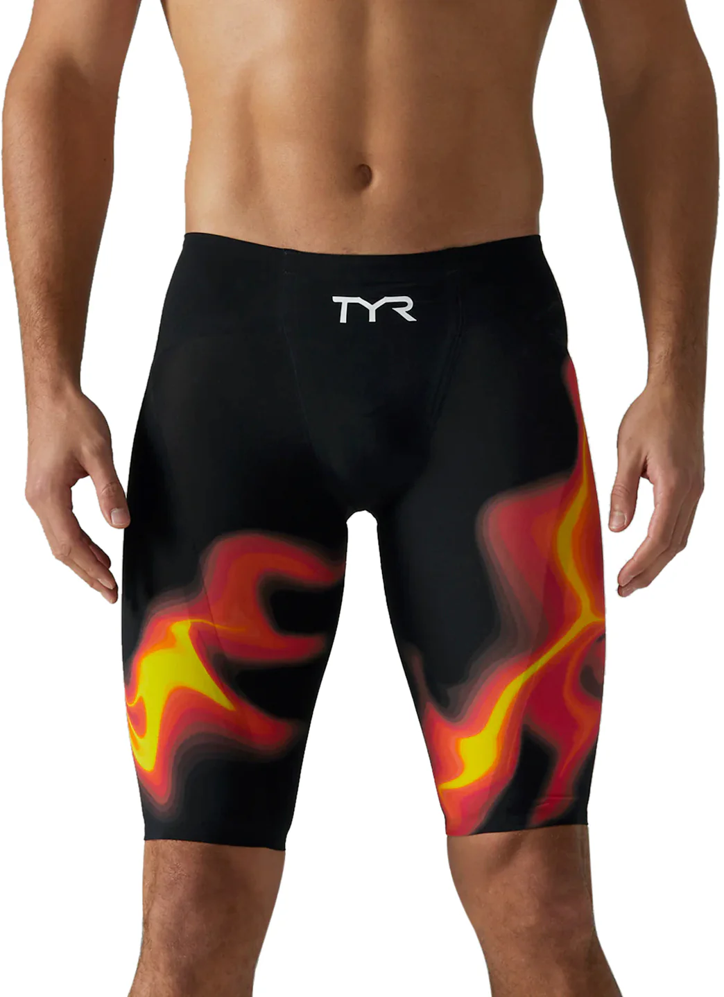 TYR Men's Venzo Infrared  High Waist Jammer Tech Suit Swimsuit