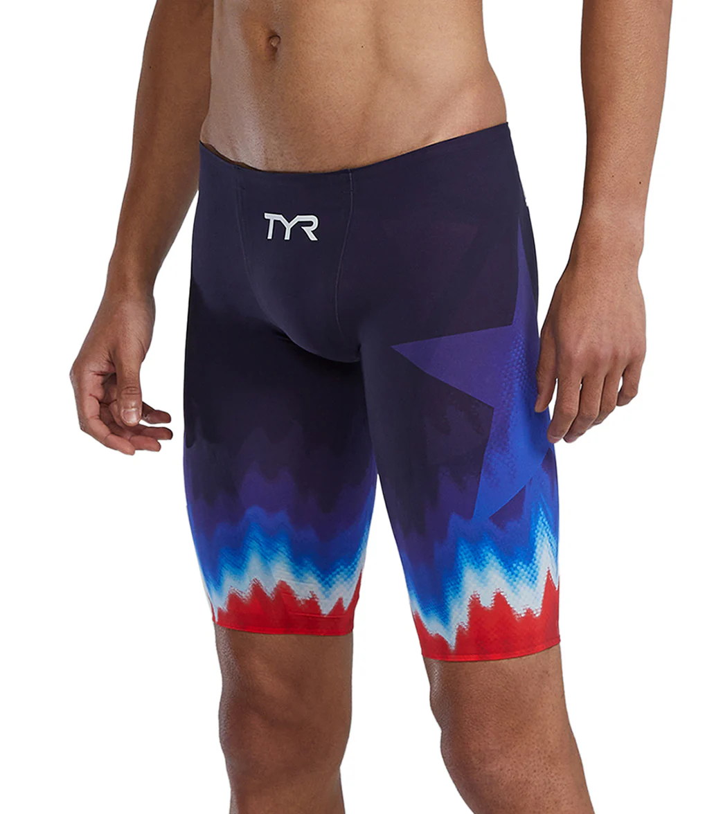 TYR Men's Venzo USA  Jammer Tech Suit Swimsuit - Image 4