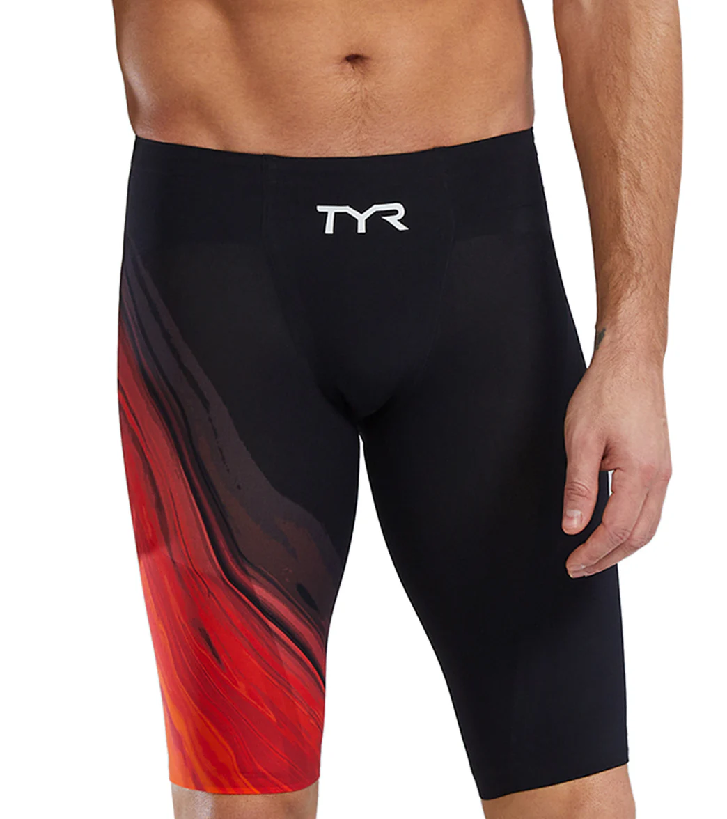 TYR Men's Venzo Volconyx High Waist Jammer Tech Suit Swimsuit - Image 13
