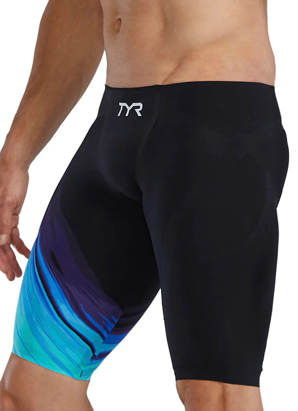 TYR Men's Venzo Volconyx High Waist Jammer Tech Suit Swimsuit - Image 11